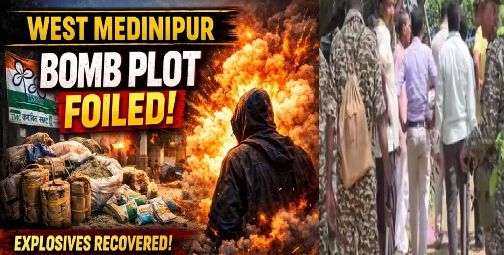 Bomb Blast Plot Foiled in West Medinipur: Explosives Recovered from TMC Office Trigger Political Storm