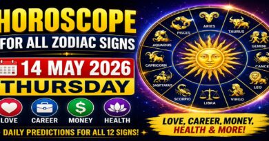 Horoscope for All Zodiac Signs – May 14, 2026, Thursday