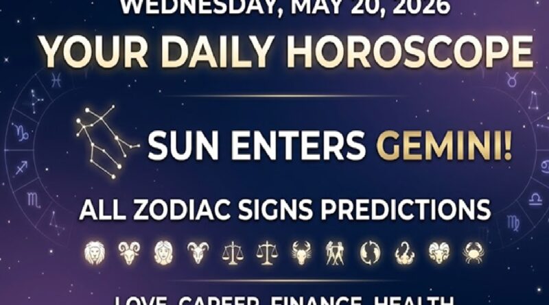 Horoscope Today May 20, 2026: Big Zodiac Changes as Gemini Season Begins!