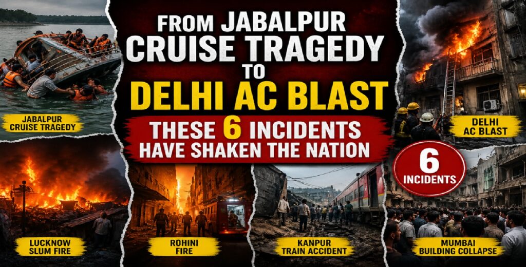 India in Shock: From Jabalpur Cruise Disaster to Delhi AC Blast—6 Tragedies That Exposed a Safety Crisis