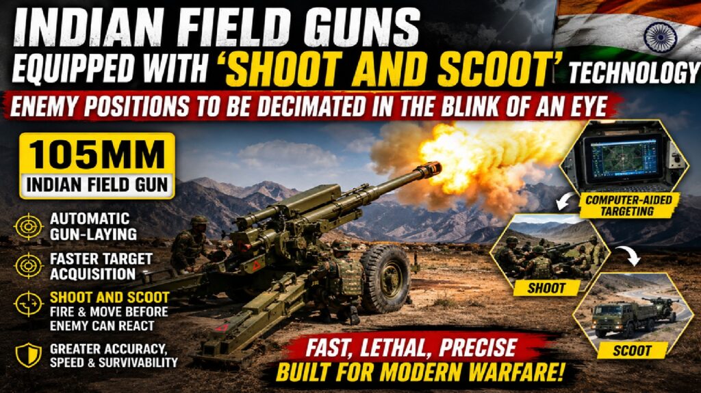 Indian Army’s ‘Shoot and Scoot’ Field Guns Set for Major Upgrade; Enemy Targets Can Be Destroyed Within Seconds