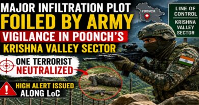 Major Infiltration Bid Foiled in Poonch’s Krishna Valley Sector: Army Neutralizes Terrorist, Tightens LoC Vigil