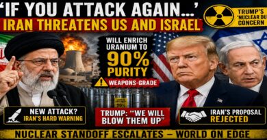 "If You Attack Once More...Iran issues a warning to the United States and Israel as Trump expresses concern over" nuclear dust.