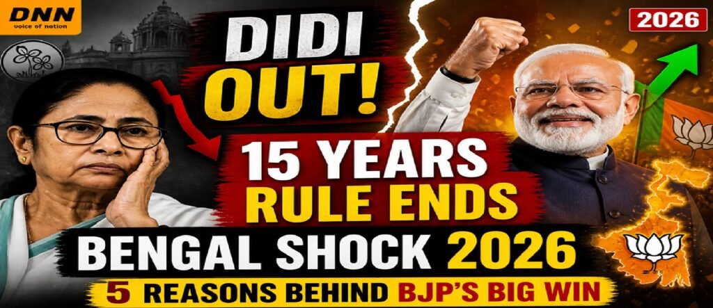 West Bengal Verdict 2026: How Mamata Banerjee’s 15-Year Rule Crumbled—5 Decisive Factors Behind BJP’s Historic Surge
