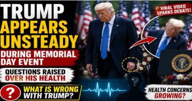 Trump Appears Unsteady During Memorial Day Event, Fresh Health Questions Surface