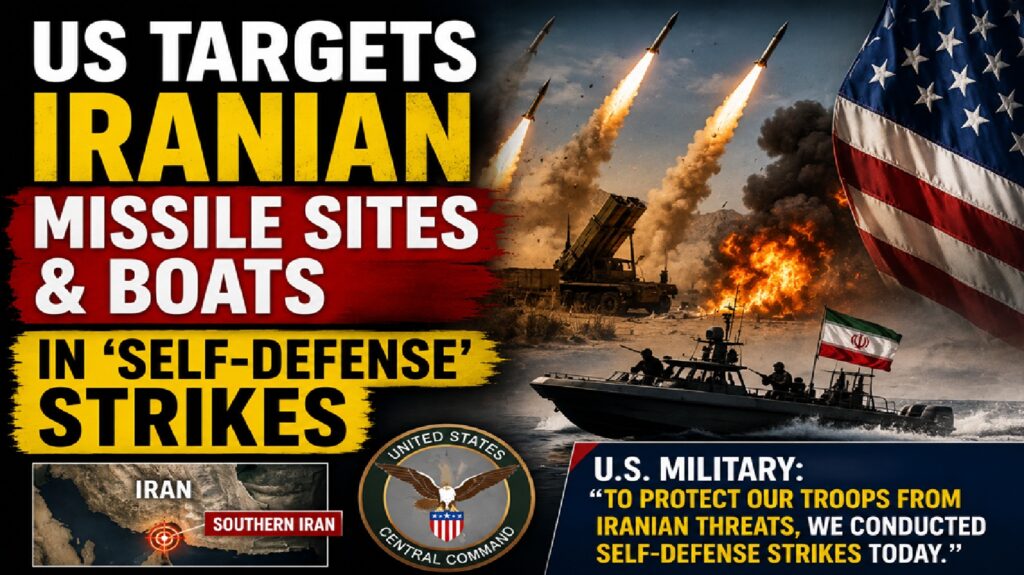 US Launches ‘Self-Defense’ Strikes on Iranian Missile Sites Amid Rising Gulf Tensions