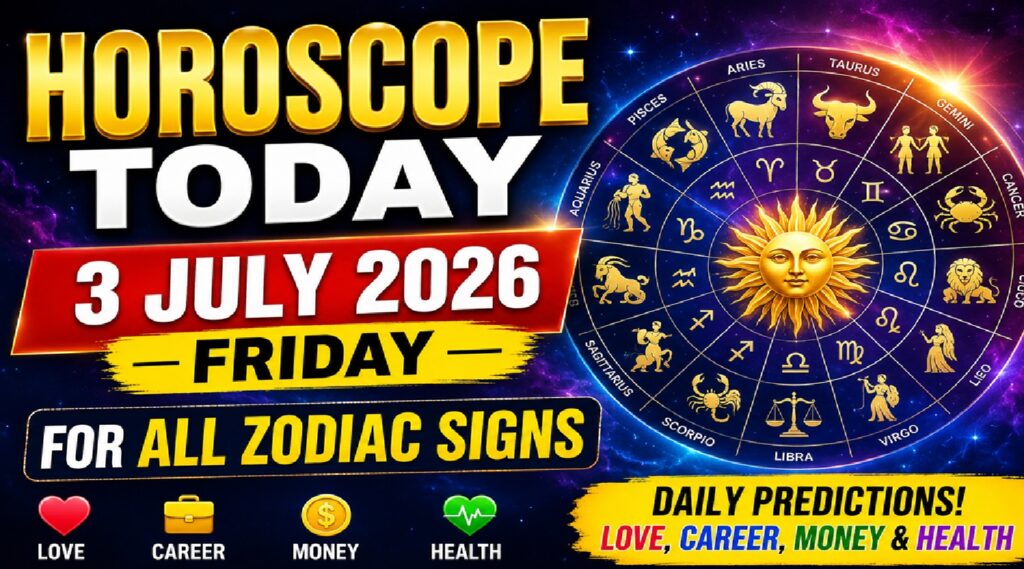 Today's Horoscope: Friday - July 3, 2026, Forecast for All 12 Zodiac Signs: Love, Work, Finances, and Health