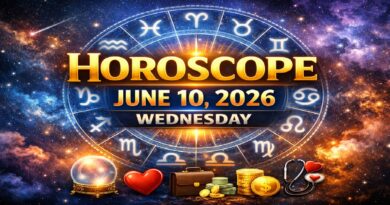 Horoscope for Zodiac Signs – June 10, 2026 | Wednesday’s Celestial Predictions for Love, Career, Money & Health
