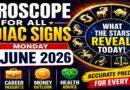 June 15 - 2026 (Monday) Horoscope for All Zodiac Signs: Daily Astrology Predictions for Love, Career, Money & Health