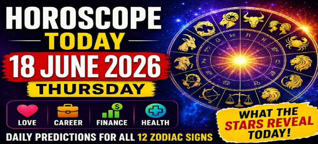 Horoscope Today - June 18, 2026: Daily Predictions for All 12 Zodiac Signs on Thursday