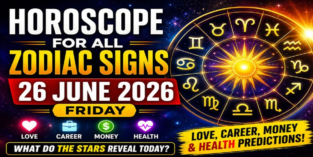 Horoscope for Every Sign of the Zodiac for Friday, June 26, 2026: Daily Astrological Forecasts for Love, Work, Finances, and Health