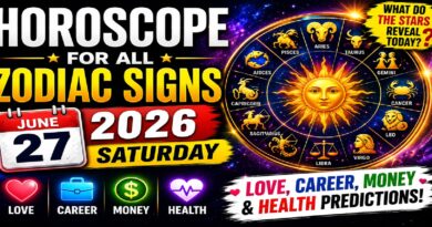 Saturday’s Celestial Predictions for Love, Career, Money & Health | Horoscope for All Zodiac Signs – June 27, 2026 