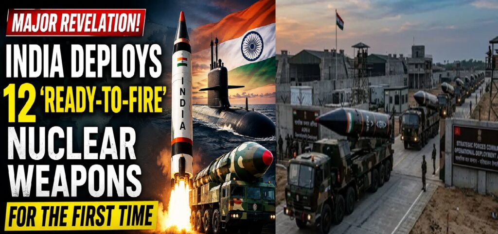 Major Revelation: India Deploys 12 ‘Ready-to-Fire’ Nuclear Weapons for the First Time — What It Means for South Asia’s Strategic Balance