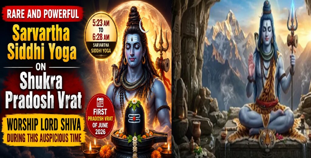 Grand Conjunction of Sarvartha Siddhi Yoga on Shukra Pradosh Vrat 2026: Auspicious Time to Worship Lord Shiva and Seek Divine Blessings