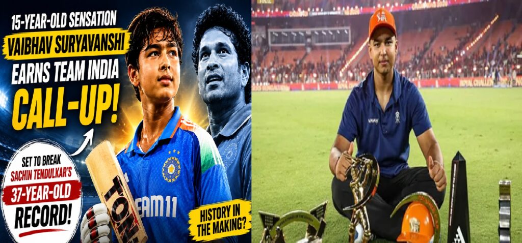 Vaibhav Suryavanshi Earns Team India Call-Up; Set to Break Sachin Tendulkar’s 37-Year-Old Record