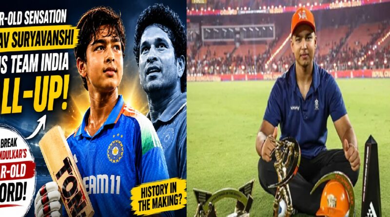 Vaibhav Suryavanshi Earns Team India Call-Up; Set to Break Sachin Tendulkar’s 37-Year-Old Record