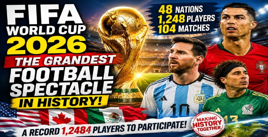 FIFA World Cup 2026: The Grandest Football Spectacle Set to Make History with Record 1,248 Players and 48 Nations