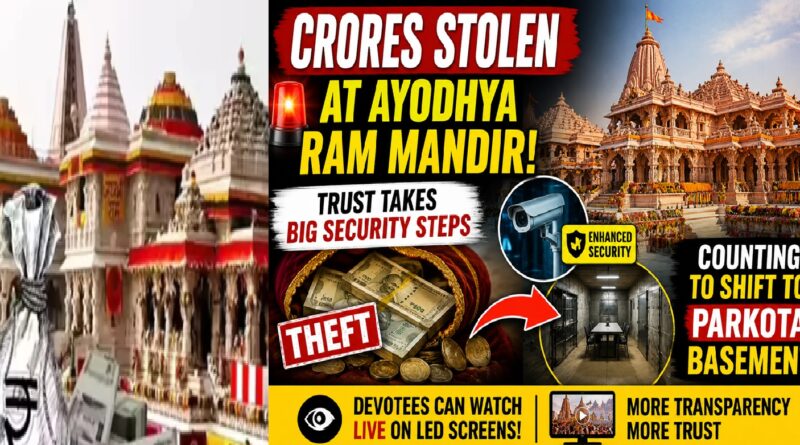 Ayodhya Ram Mandir Tightens Donation Security After Alleged Theft; Counting to Move to Parkota Basement