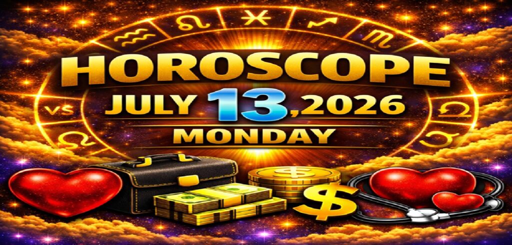 July 13: 2026 – Horoscope for All Zodiac Signs  | Monday’s Celestial Predictions for Love, Career, Money & Health