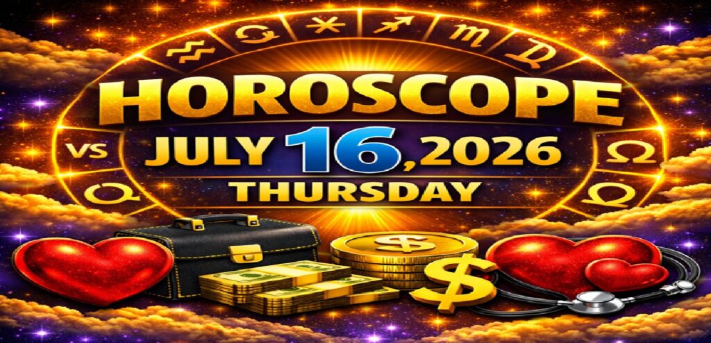July 16: 2026 – Horoscope for All Zodiac Signs | Thursday’s Celestial Predictions for Love, Career, Money & Health