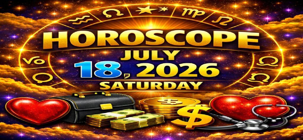 July 18: 2026 – Horoscope for All Zodiac Signs | Saturday’s Celestial Predictions for Love, Career, Money & Health