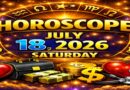 July 18: 2026 – Horoscope for All Zodiac Signs | Saturday’s Celestial Predictions for Love, Career, Money & Health