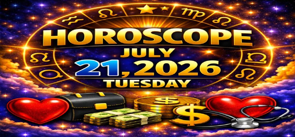 July 21: 2026 - Horoscope for Every Zodiac Sign | Tuesday's Celestial Forecasts for Love, Work, Finances, and Health