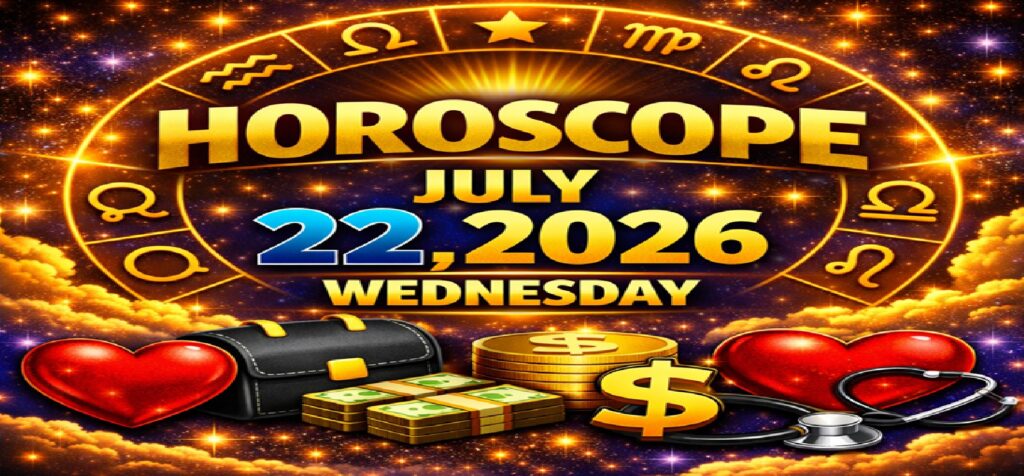 July 22: 2026 – Horoscope for All Zodiac Signs | Wednesday’s Celestial Predictions for Love, Career, Money & Health