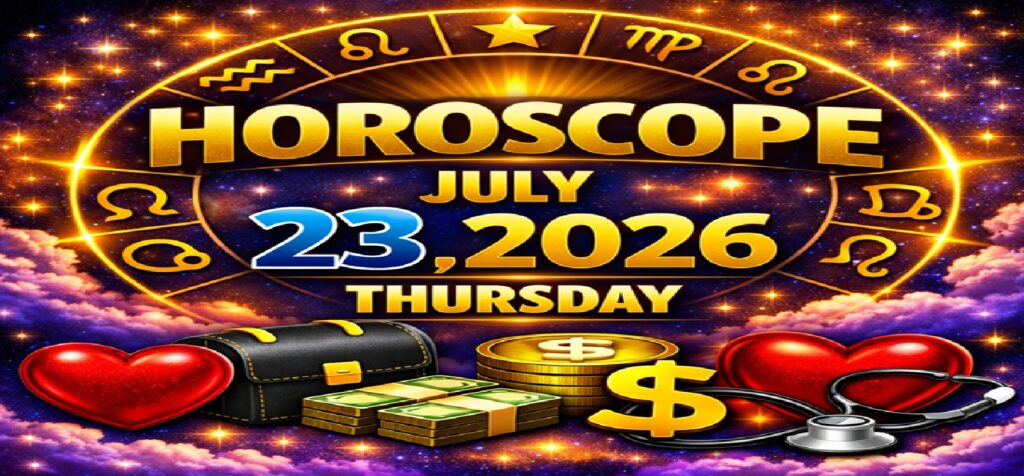 July 23: 2026 – Horoscope for All Zodiac Signs | Thursday’s Celestial Predictions for Love, Career, Money & Health