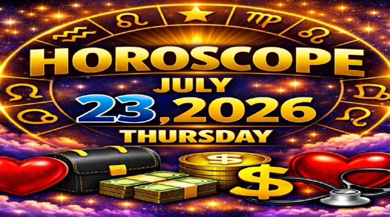 July 23: 2026 – Horoscope for All Zodiac Signs | Thursday’s Celestial Predictions for Love, Career, Money & Health