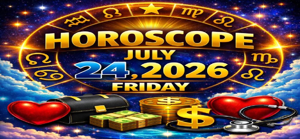 July 24: 2026 – Horoscope for All Zodiac Signs | Friday’s Celestial Predictions for Love, Career, Money & Health