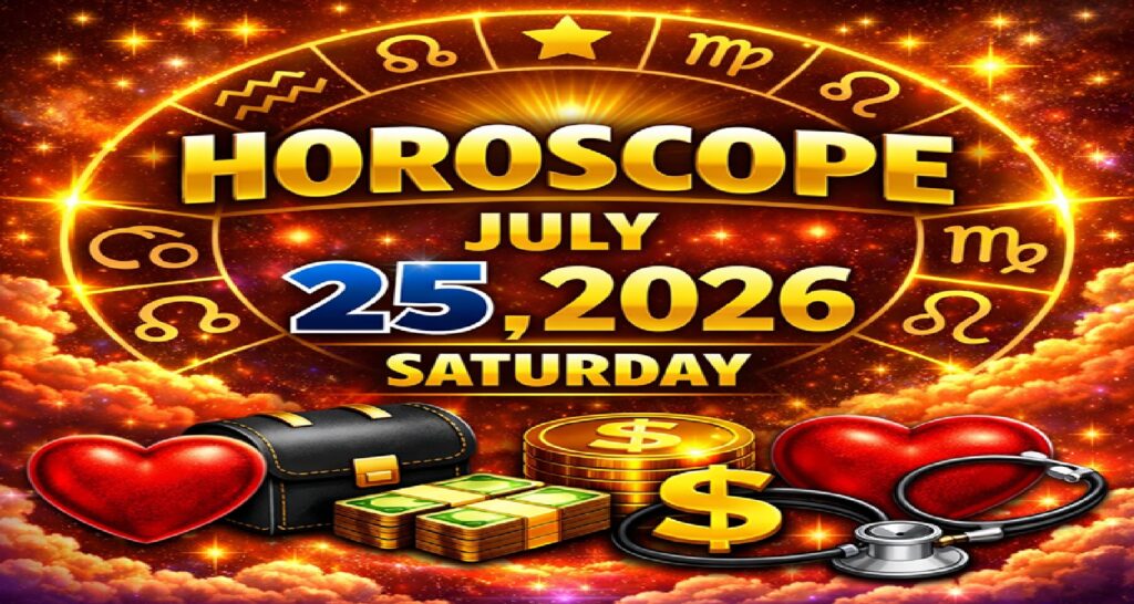 July 25: 2026 – Horoscope for All Zodiac Signs | Saturday’s Celestial Predictions for Love, Career, Money & Health