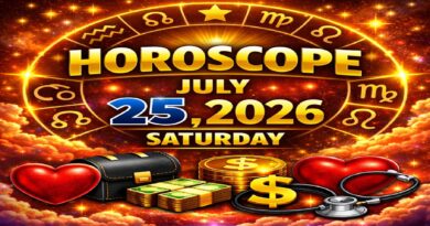 July 25: 2026 – Horoscope for All Zodiac Signs | Saturday’s Celestial Predictions for Love, Career, Money & Health