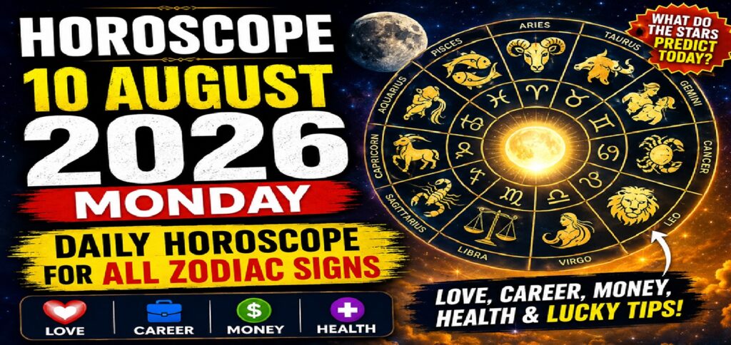 August 10 - 2026: Horoscope Today | Daily Horoscope for All Zodiac Signs — Love, Career, Money and Health