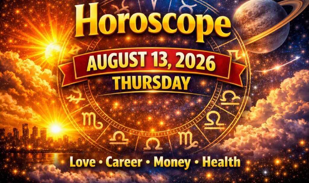 August 13: 2026 – Horoscope for All Zodiac Signs | Thursday’s Celestial Insights