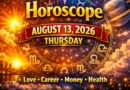 August 13: 2026 – Horoscope for All Zodiac Signs | Thursday’s Celestial Insights