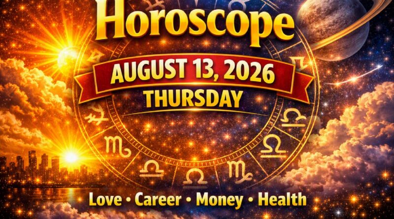 August 13: 2026 – Horoscope for All Zodiac Signs | Thursday’s Celestial Insights