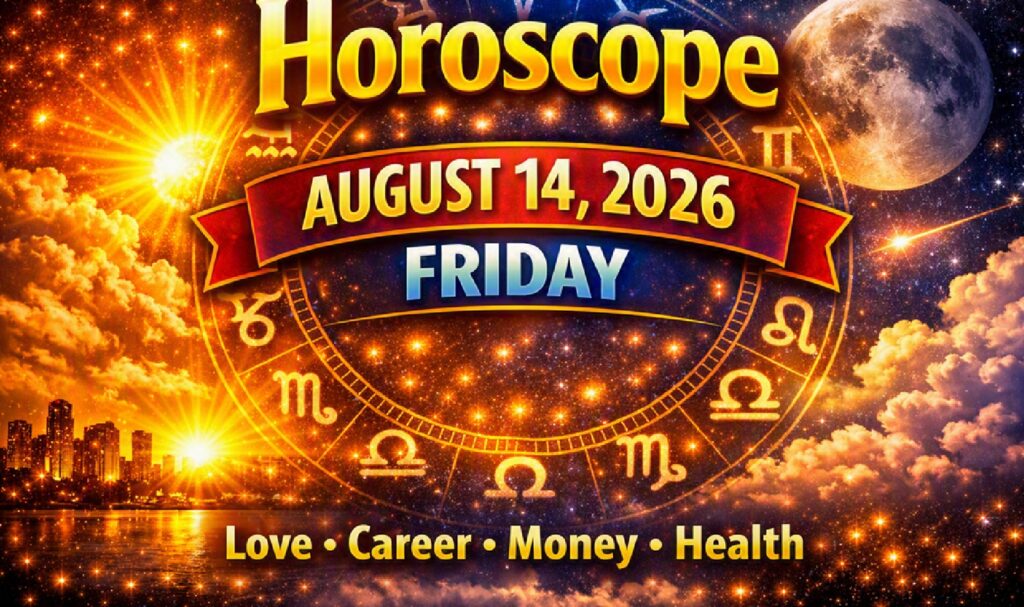 August 14: 2026 – Horoscope for All Zodiac Signs | Friday’s Cosmic Predictions