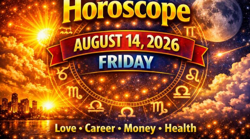 August 14: 2026 – Horoscope for All Zodiac Signs | Friday’s Cosmic Predictions