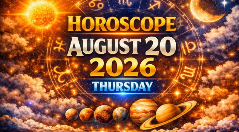 20 August 2026: Horoscope Today | Thursday Astrology Predictions for All Zodiac Signs