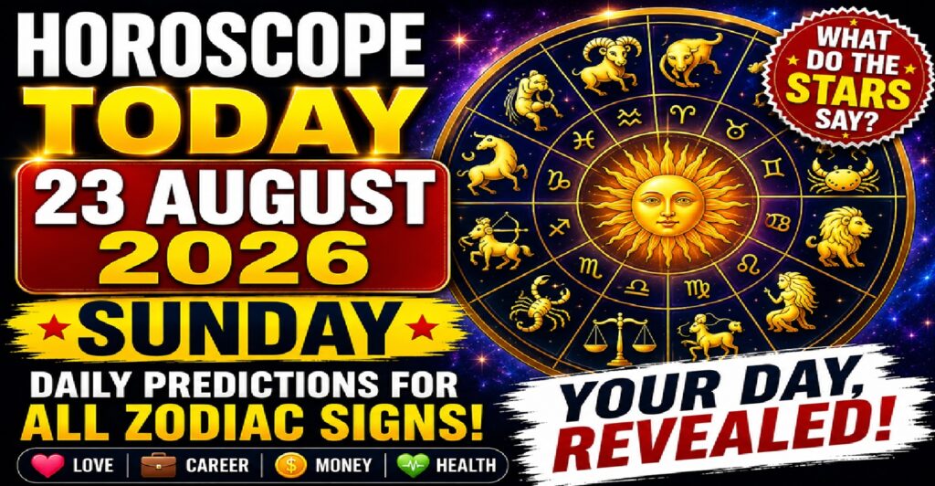 23 August 2026: Horoscope Today | Sunday Astrology Predictions for All Zodiac Signs