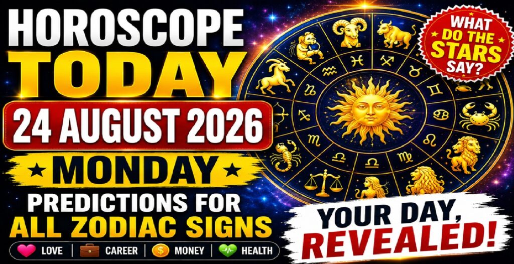 Horoscope for August 24 - 2026: Monday Forecasts for Every Sign of the Zodiac: Love, Work, Finances, and Health