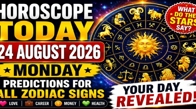 Horoscope for August 24 - 2026: Monday Forecasts for Every Sign of the Zodiac: Love, Work, Finances, and Health
