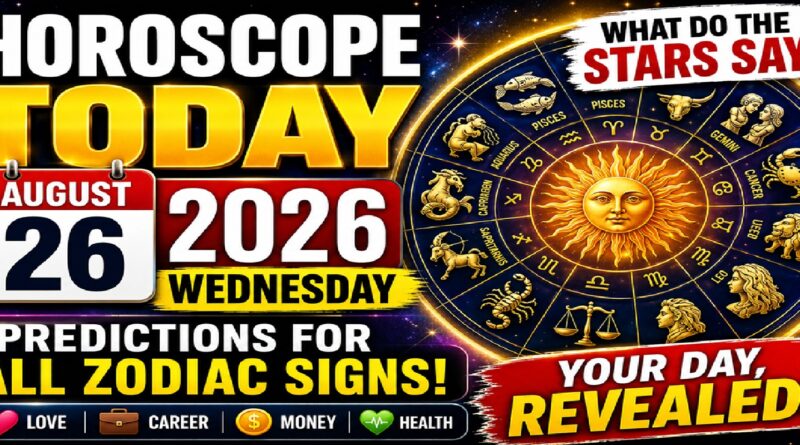 Horoscope for 26 August 2026: Wednesday Astrology Predictions for All Zodiac Signs