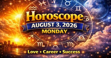 August 3 – 2026: Horoscope for All Zodiac Signs | Monday’s Cosmic Blueprint