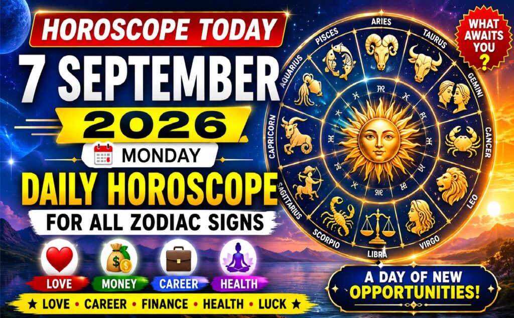 Horoscope Today - September 7, 2026: Big Opportunities Ahead for Aries, Leo, Libra, Scorpio and Pisces