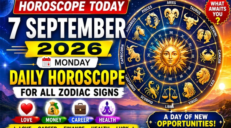 Horoscope Today - September 7, 2026: Big Opportunities Ahead for Aries, Leo, Libra, Scorpio and Pisces