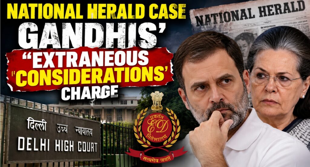 Gandhis Question ED Action in National Herald Case, Cite ‘Extraneous Considerations’
