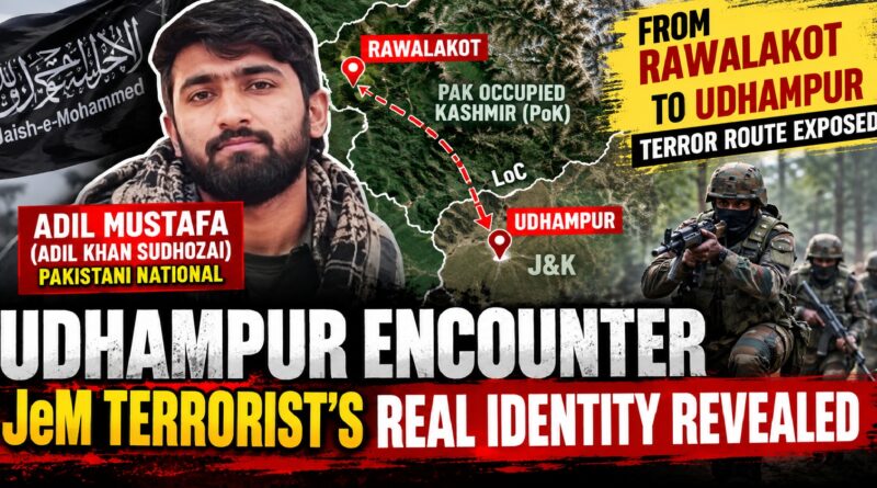JeM Terrorist Adil Mustafa Killed in Udhampur Identified as Rawalakot Native, Reports Reveal
