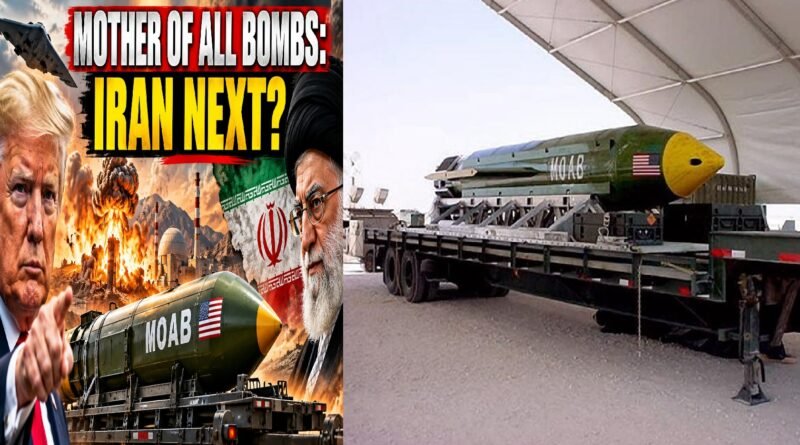 GBU-43/B Mother of All Bombs, a powerful US conventional explosive weapon reportedly under consideration in military planning against Iran.